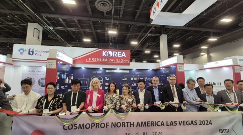 In 2024, Cosmoprof in Las Vegas, North America, operates an integrated Korean pavilion in name and reality, including ‘IBITA Korean Pavilion’ in Gyeongbuk, Chungbuk, Daegu, and Bucheon.